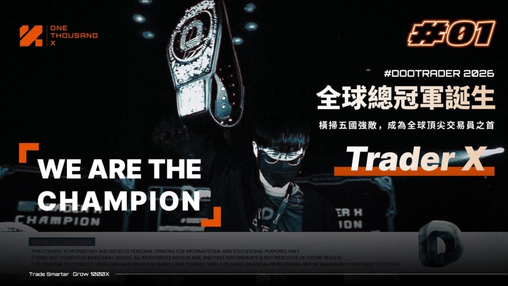 1000X 交易員奪得國際賽事冠軍｜DooTrader 交易世界杯峇里島收官