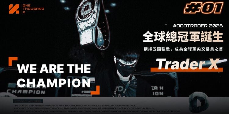 1000X 交易員奪得國際賽事冠軍｜DooTrader 交易世界杯峇里島收官