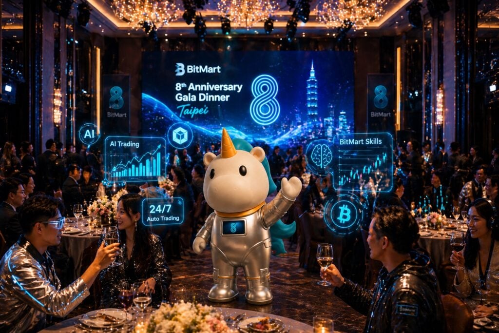 BitMart 幣市 8 週年晚宴台北盛大登場：積極為台灣用戶導入 AI 自動化交易與在地化服務