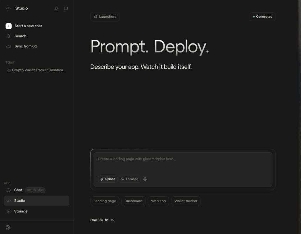 0G Labs 推出消費者級 AI 開發平台 0G App，整合去中心化基礎設施