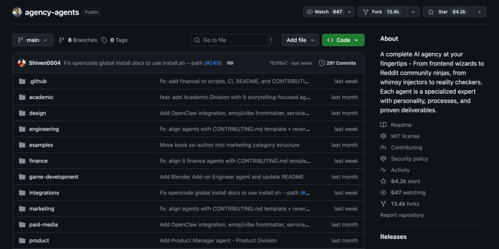 GitHub 爆紅：144個AI員工職位 (12個部門) 開源免費用，各有性格、工作流與 KPI