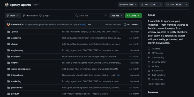 GitHub 爆紅：144個AI員工職位 (12個部門) 開源免費用，各有性格、工作流與 KPI