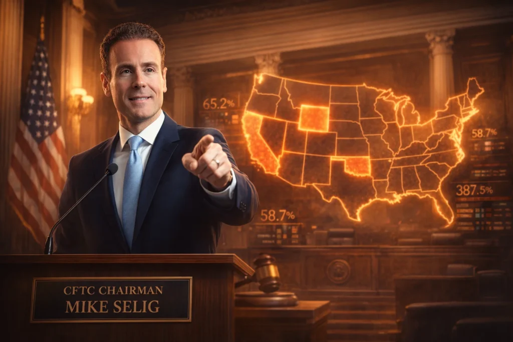 CFTC 主席 Selig 強硬表態：預測市場「只有我們能管」，管轄權屬聯邦、已對三州提告