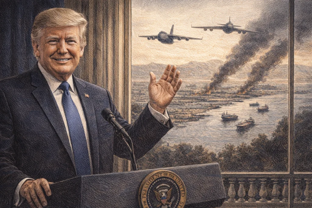 川普：2-3 週內美軍撤出伊朗，去核武、更換新政權已達成、荷姆茲海峽是他國事務