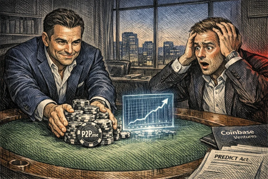 穩定幣新創P2P.me 拿自家募資結果押注Polymarket 獲利，投資人全傻眼：公然內線交易