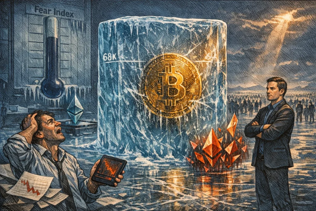 比特幣衝69000美元後下殺67000！11.6萬人爆倉$2.89億，市場交易量急凍