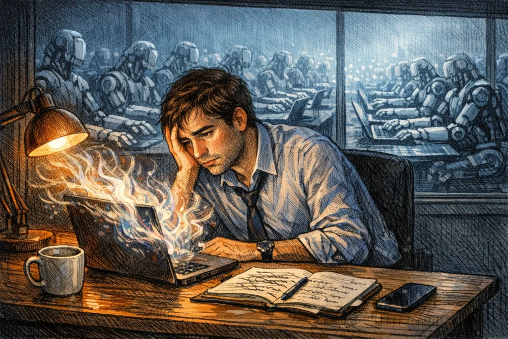 我投降了，AI 機器人贏了