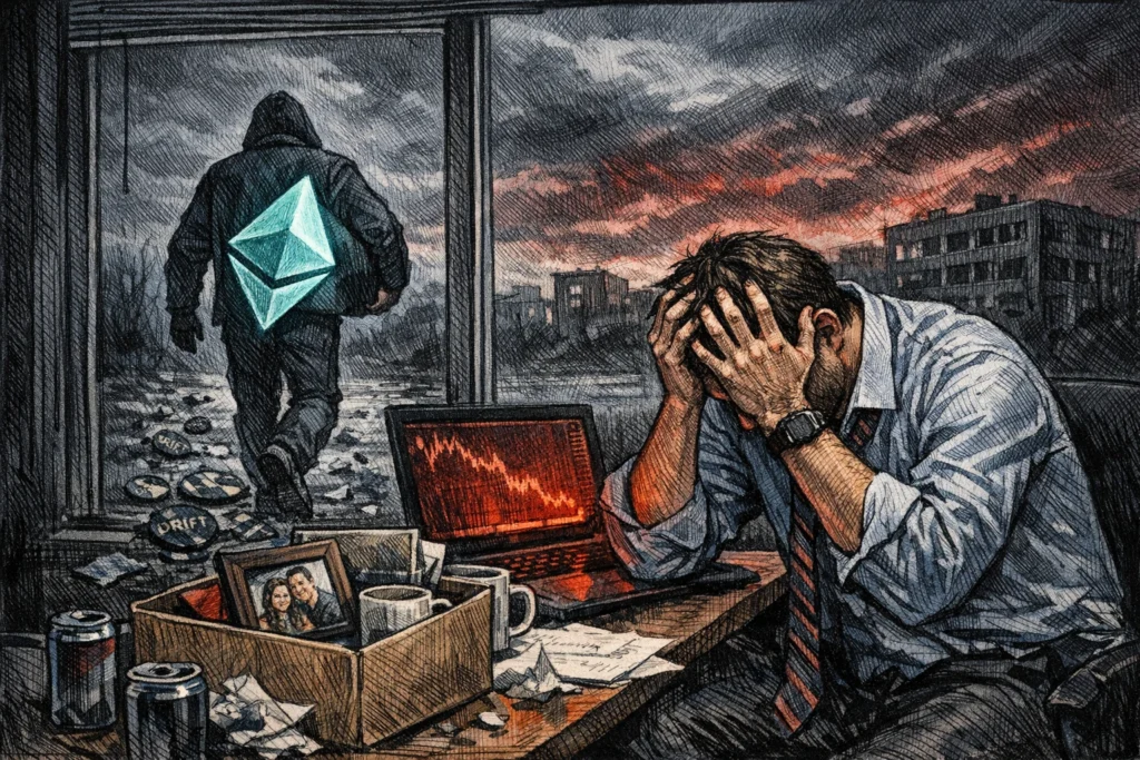 DRIFT 遭駭代幣暴跌 28%，駭客將 2.85 億美元全洗成 ETH 落跑