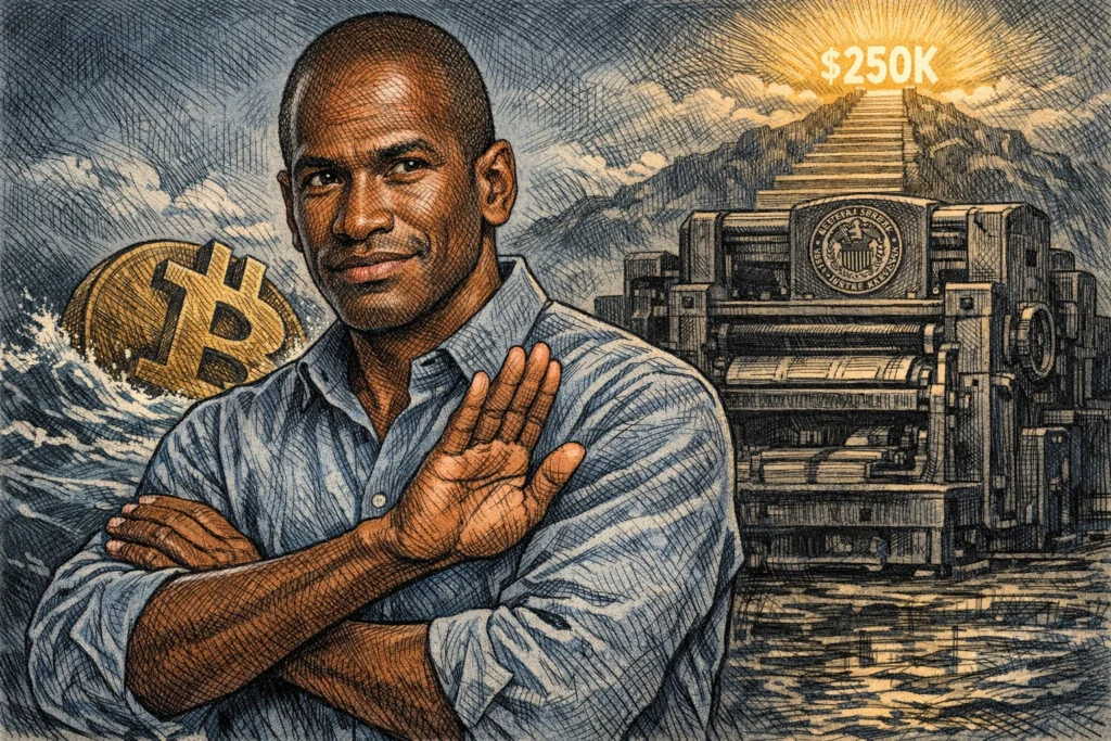 Arthur Hayes：比特幣跌破6萬美元後會直衝25萬，但聯準會印鈔前「不會押任何一毛錢」