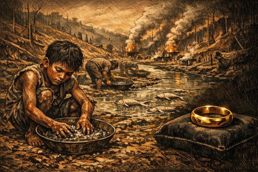 黃金是環境殺手：開採一盎司要製造 79 噸廢棄物、動用劇毒汞和氰化物