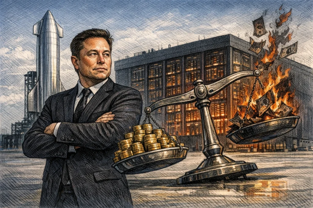 SpaceX 合併 xAI 後虧近 50 億美元！每個月都要燒 10 億算力錢