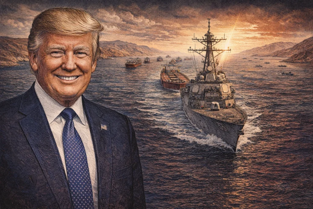 川普：美軍即刻封鎖荷姆茲海峽！攔截向伊朗付通行費的船隻、開始清除水雷