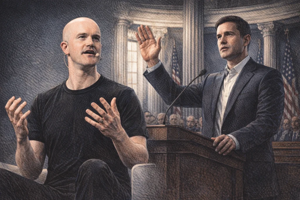 Coinbase創辦人擋法案後轉向力挺，Armstrong ：美國通過 CLARITY 法案時機已到