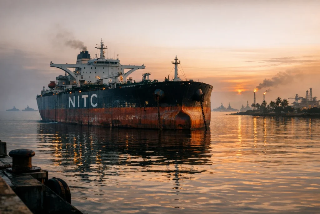 川普下令晚上十點封鎖荷姆茲海峽，兩艘伊朗油輪偷靠港印度，禁運豁免到期前的最後一搏