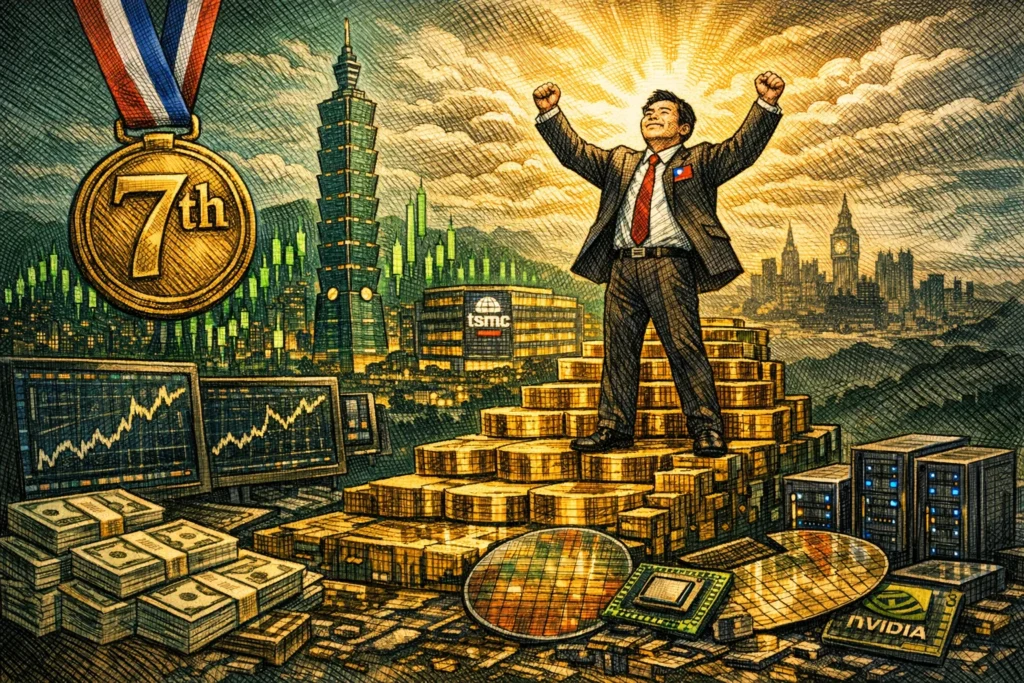 台股衝上37,000點，市值超越英國 成全球第七大股市