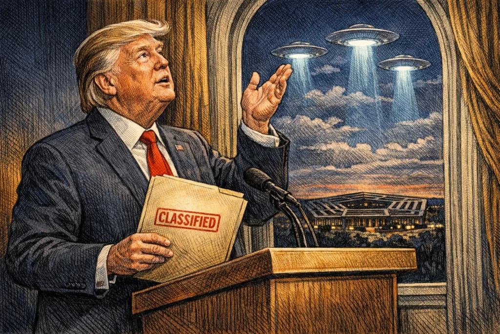 川普：第一批 UFO 文件「非常、非常快」將公開，挖出很多有趣內容