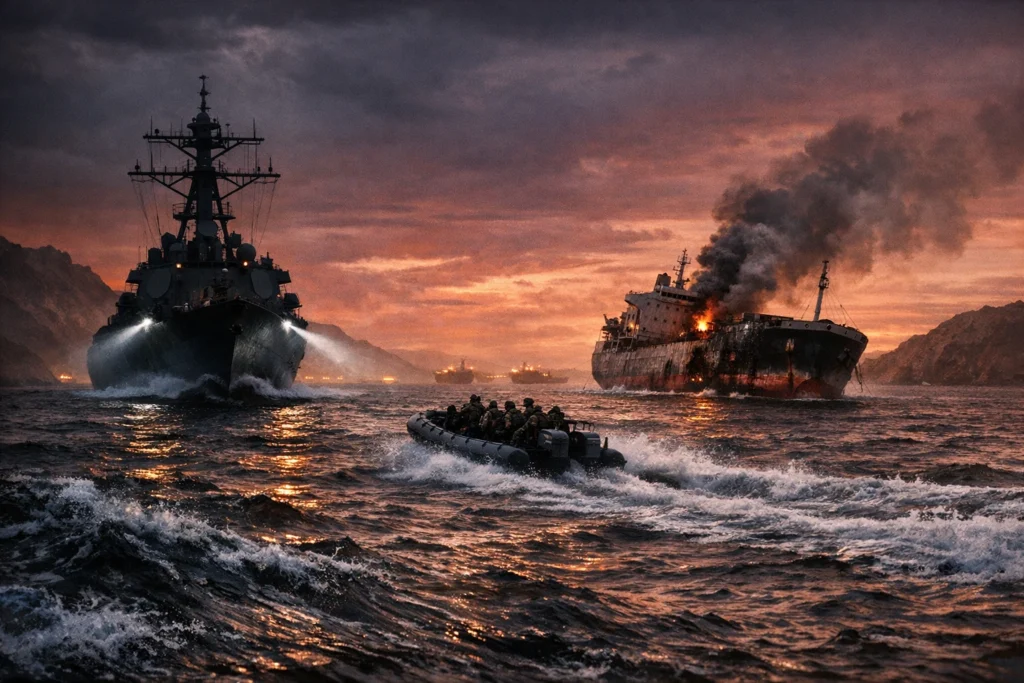 美軍扣押伊朗商船升級封鎖，川普回嗆炸全境電廠，油價失控狂飆 8%