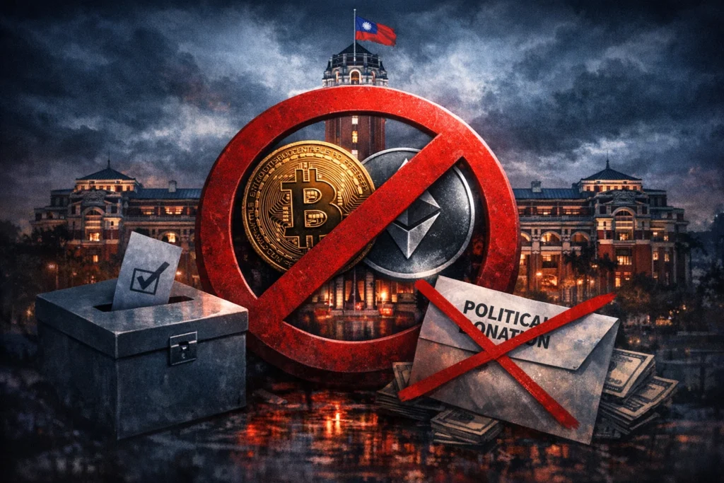 台灣政治獻金禁收加密貨幣！監察院：修法方向明確、網友抖內也一併封殺