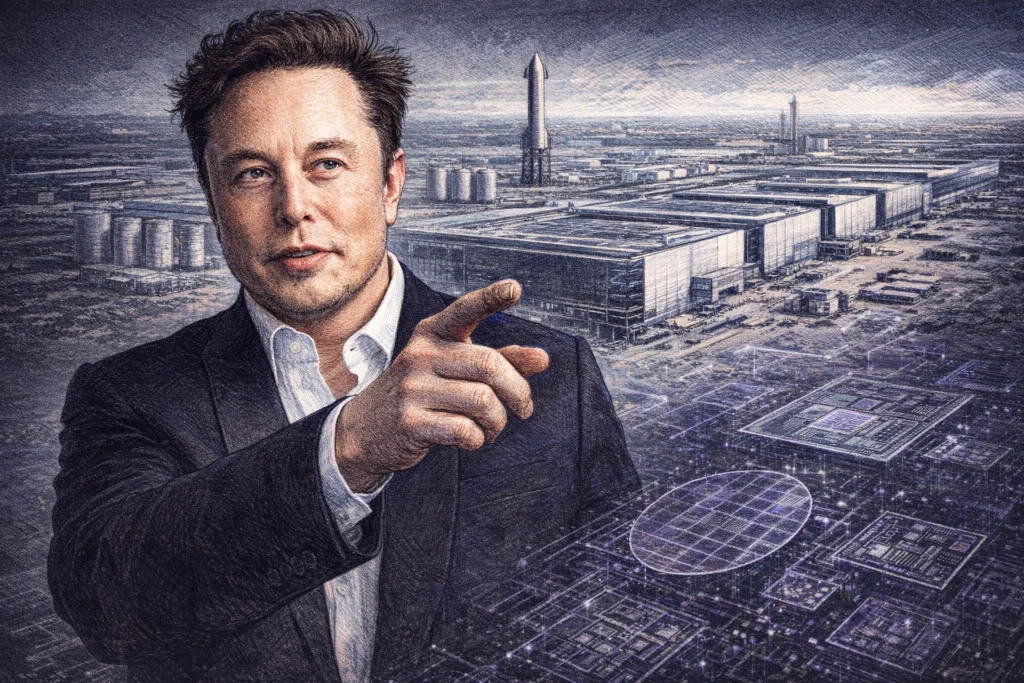 馬斯克預測：AI晶片、記憶體嚴重缺貨，Terafab蓋在Giga Texas、燒30億鎂跑Intel 14A交付SpaceX