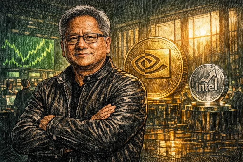輝達股價創新高！50 億投 Intel 不到一年翻 2.5 倍，浮盈 127 億美元