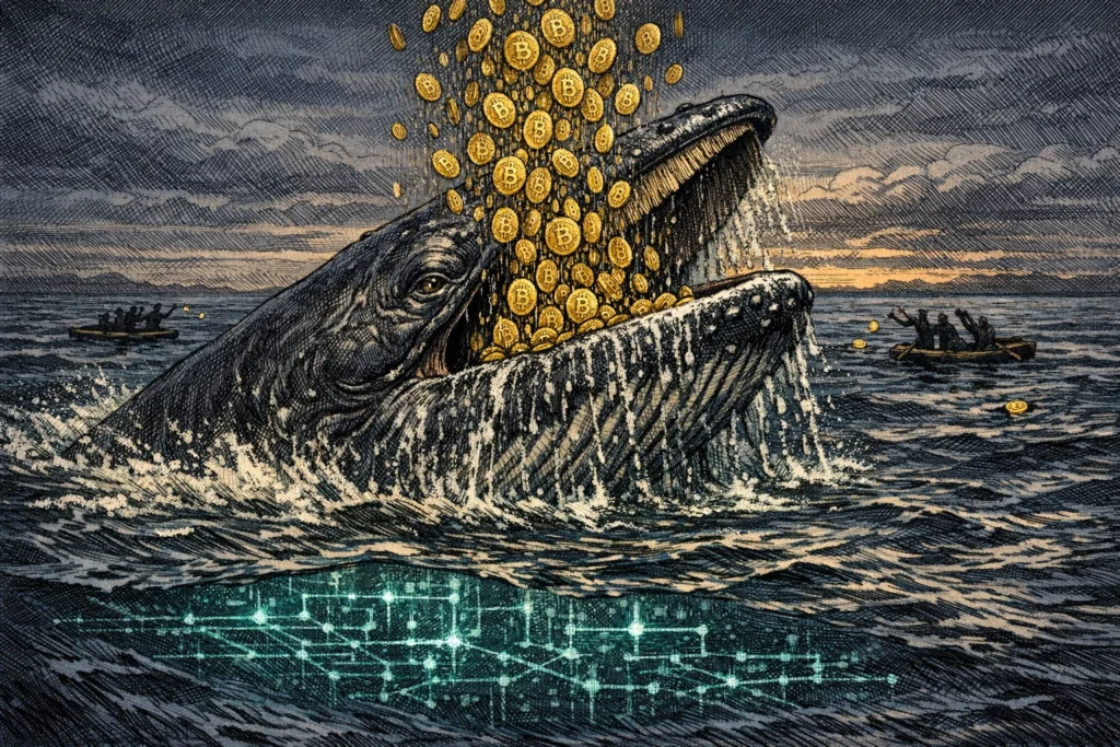 巨鯨兩週狂掃 4 萬顆 BTC！Santiment：牛市最強訊號正在成形