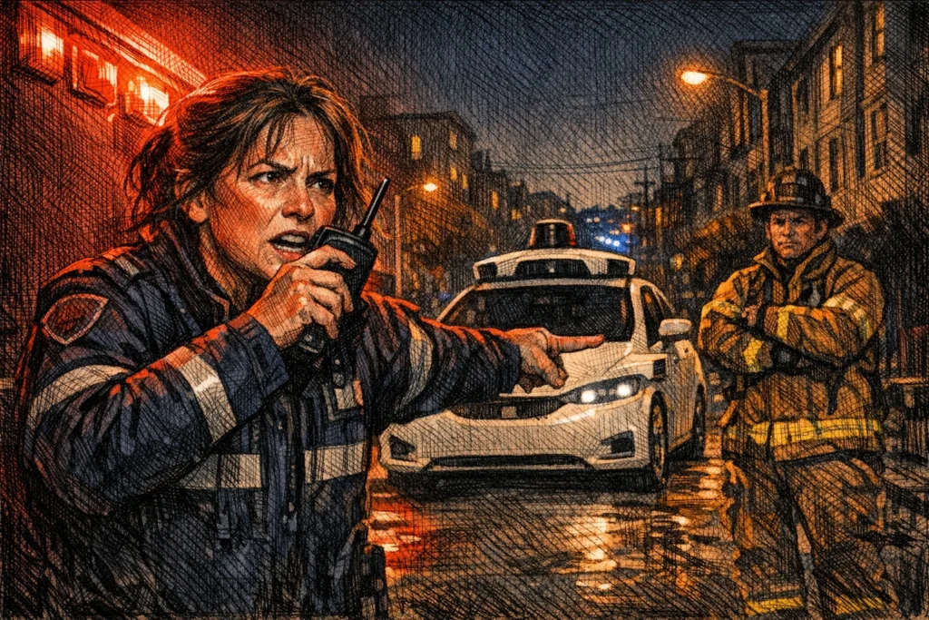 Waymo 堵住了奔赴槍擊現場的救護車，急救人員：情況越來越糟