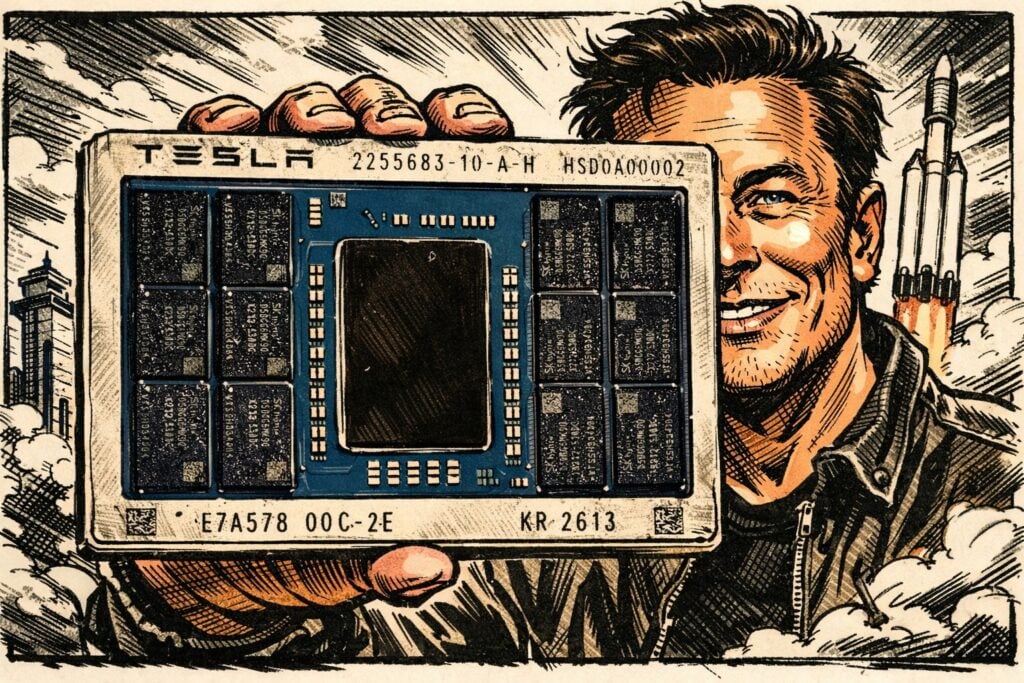 馬斯克秀出 AI5 晶片設計完成、Dojo3 重啟回魂，特斯拉 AI6 研發中