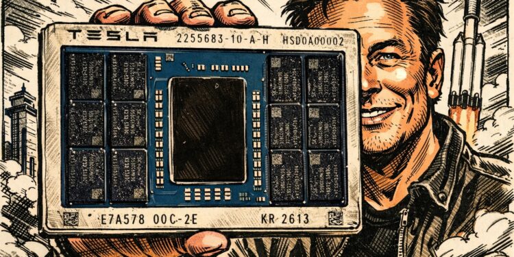 馬斯克秀出 AI5 晶片設計完成、Dojo3 重啟回魂，特斯拉 AI6 研發中