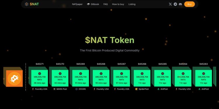 NAT 正式登陸蜘蛛礦池（SpiderPool），支援 BTC 同區塊雙挖