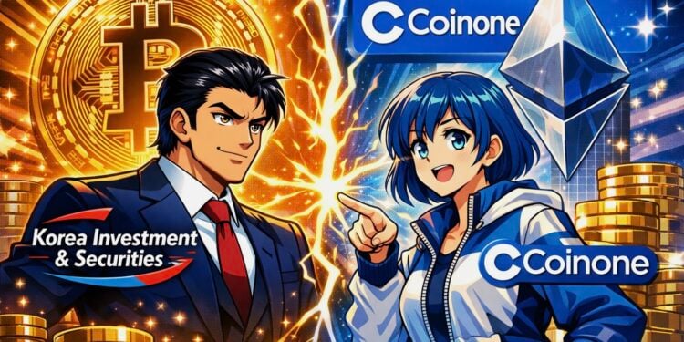 韓國第三大加密交易所 Coinone 將易主？韓國投資證券傳計畫收購股權，反擊未來資產集團