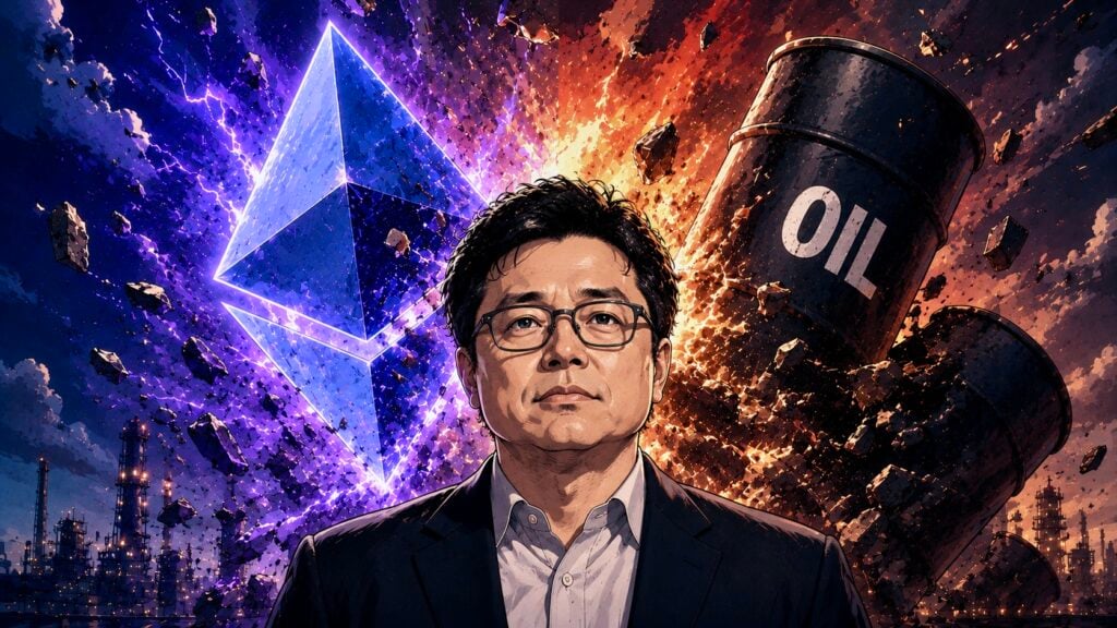 油價漲 ETH 就跌！Tom Lee：以太坊與油價「負相關性創歷史新高」，流動性遭中東戰火抽乾