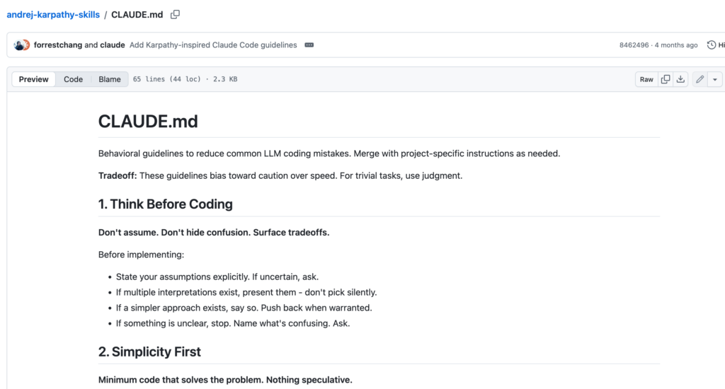 Andrej Karpathy 提煉「CLAUDE.md 四大準則」引爆 GitHub，讓 AI 寫 Code 準確率飆破 90%