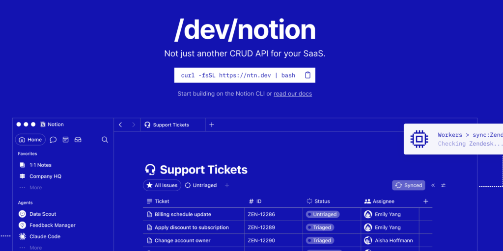 Notion 推出開發者平台：自訂程式碼、跨資料庫同步、整合 Claude Code,Codex,Cursor – Notion Developer Platform