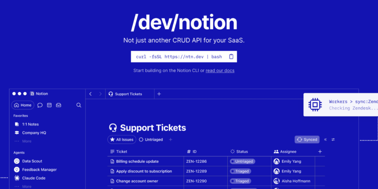 Notion Developer Platform | 動區動趨-最具影響力的區塊鏈新聞媒體 Notion 推出開發者平台:自訂程式碼、跨資料庫同步、整合 Claude Code,Codex,Cursor – Notion Developer Platform