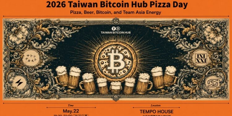 比特幣比薩日》Taiwan Bitcoin Hub 在 5/22 重現 Pizza Day！邀你挑戰BTC刮刮樂