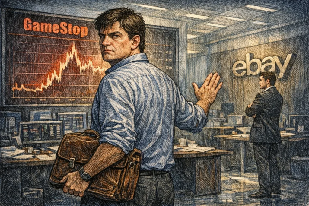 《大賣空》Burry 出清 GameStop 全部持股，怒批 560 億鎂 eBay 收購案「槓桿過高、利息保障不足」
