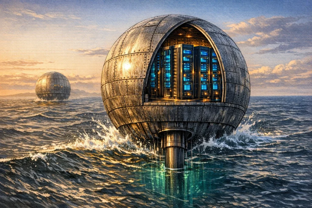 矽谷砸數億美元押注海上 AI 資料中心：靠海浪發電＋冷卻，獲 Peter Thiel 等大佬投資