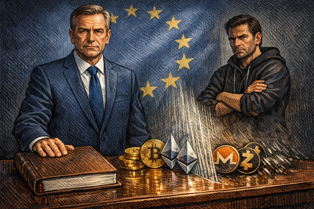 歐盟 2027 反洗錢上路:27 國禁 1 萬歐元以上現金支付,Monero/Zcash 遭 CASP 全面下架