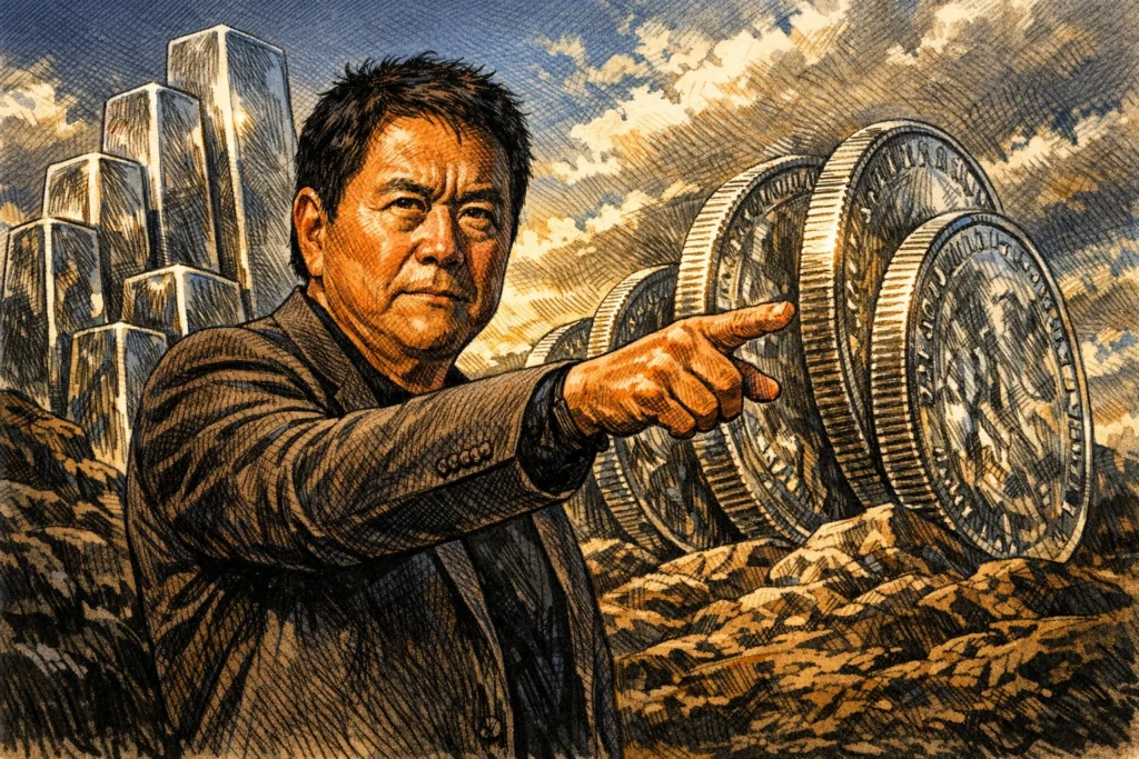 富爸爸警告「2026 全球經濟將崩盤」：白銀、比特幣是最佳投資，對盲眼者是壞訊息