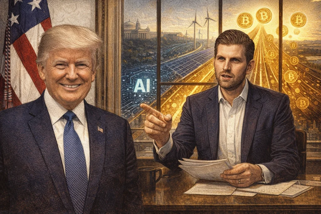 Eric Trump 專訪：美國必須贏下 AI、能源與比特幣，否則亞洲中東會搶先