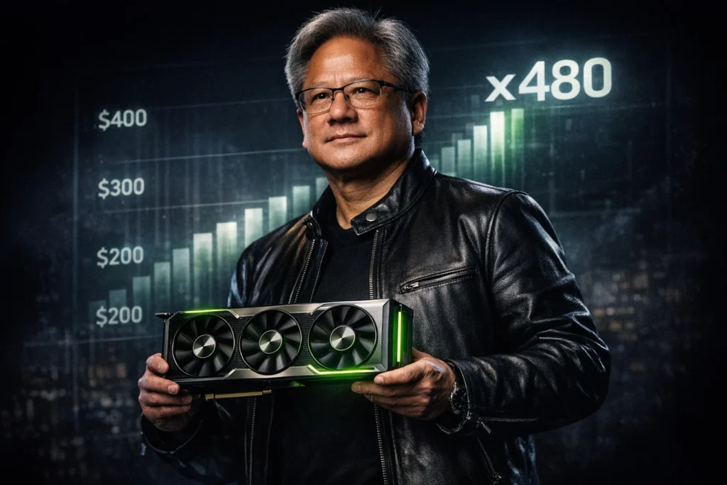 輝達Nvidia 25 年累計拆股 1 拆 480 ！回顧 480 倍報酬，下次拆股需再等股價翻倍
