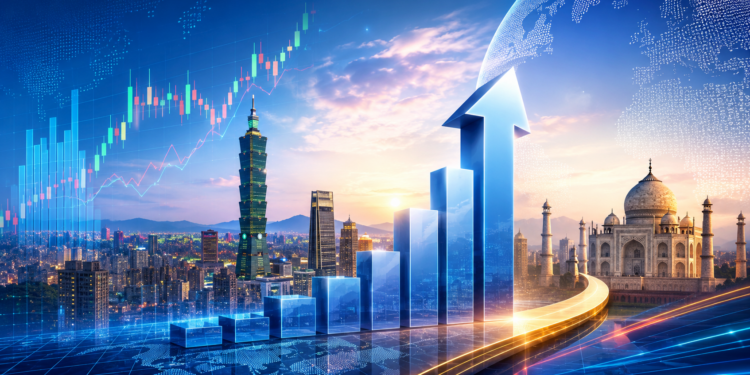 taiwan stock | 動區動趨-最具影響力的區塊鏈新聞媒體 台股市值超越印度成全球第五,台積電年漲 45% 稱霸 AI 投資週期