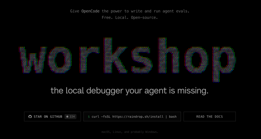 Raindrop Workshop 用 Codex 幫你的 AI Agent 自動找 bug 並修復(免費開源)