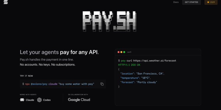 Solana 聯手 Google Cloud 推出 AI 支付管線「Pay.sh」！單次調用 API 只需 0.005 美元