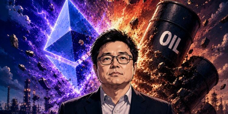 油價漲 ETH 就跌！Tom Lee：以太坊與油價「負相關性創歷史新高」，流動性遭中東戰火抽乾