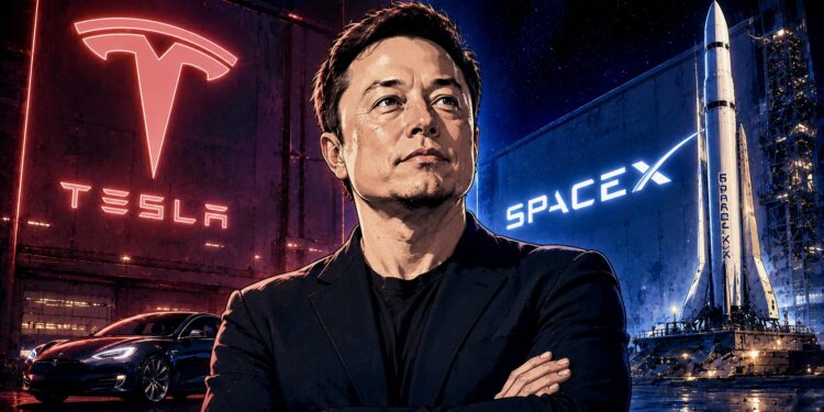 打造 3 兆美元超級巨獸？傳馬斯克有意合併 Tesla 與 SpaceX，若成功新實體將坐擁 3 萬枚 BTC