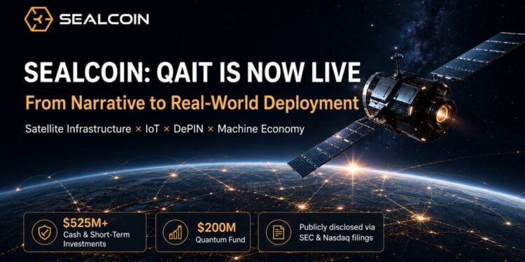 0602YOOV | 動區動趨-最具影響力的區塊鏈新聞媒體 SEALCOIN:QAIT 正式上線,太空機器經濟敘事加速邁向商業化應用