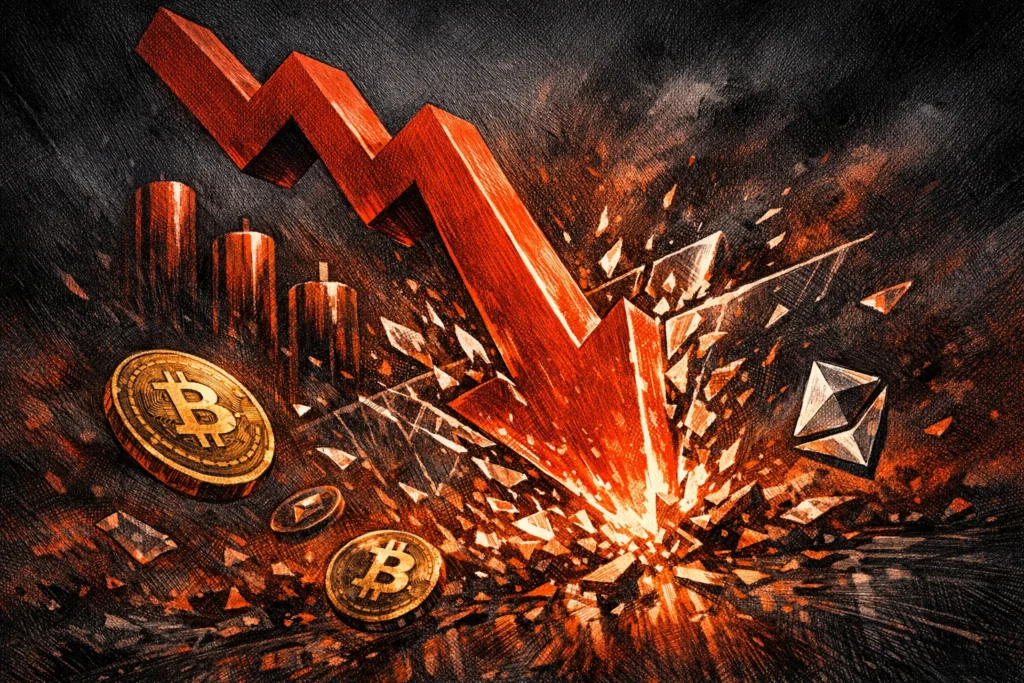 回顧》BTC閃崩5字頭、ETH破1600！18億鎂爆倉34.7萬人，大多數為多軍