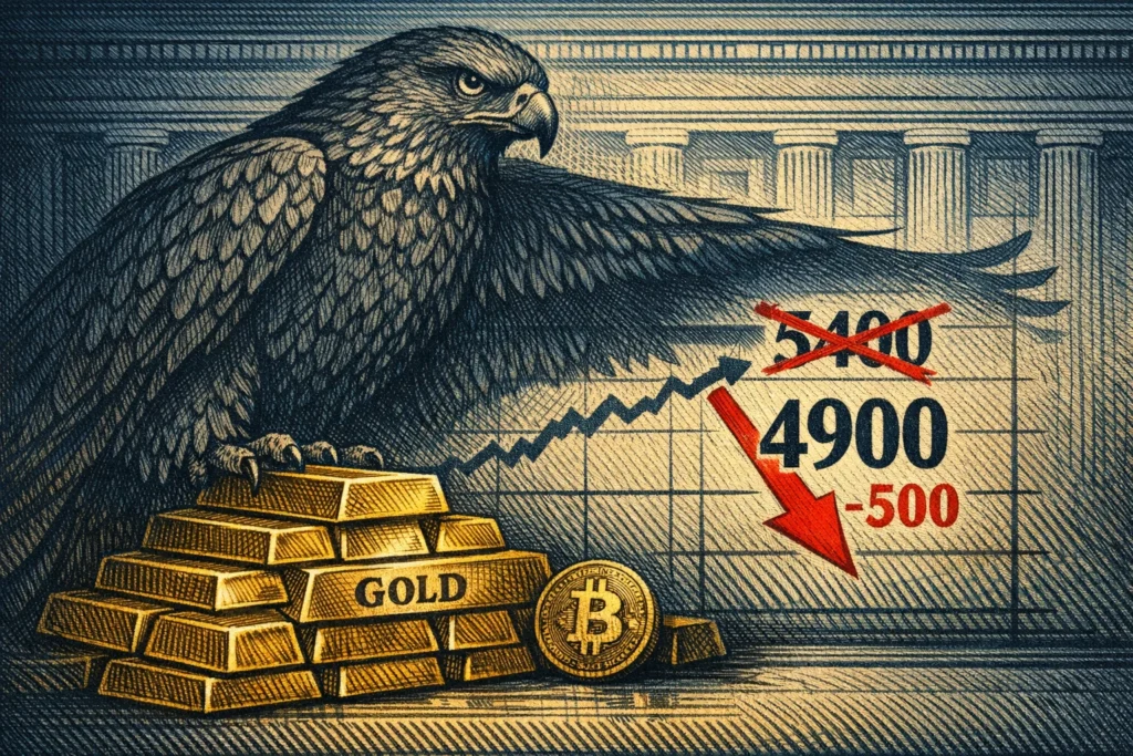 高盛不預期聯準會在 2026 降息！將黃金目標價下修至 4,900 美元