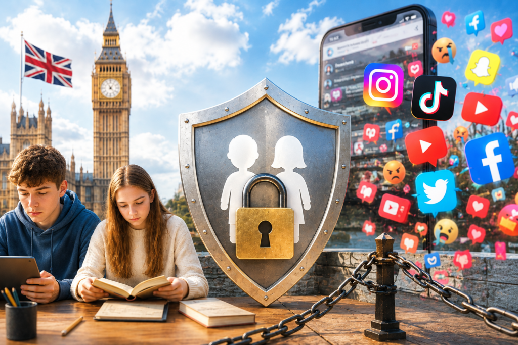 英國將立法禁止 16 歲以下用社群媒體:TikTok、IG、FB、X 均在列,全球監管浪潮持續擴大